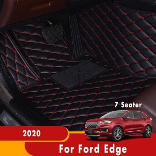 For Ford Edge 2020 (7 seats) Car Floor Mats Rugs Auto Interior Carpets Accessories Waterproof Custom Covers Automobiles