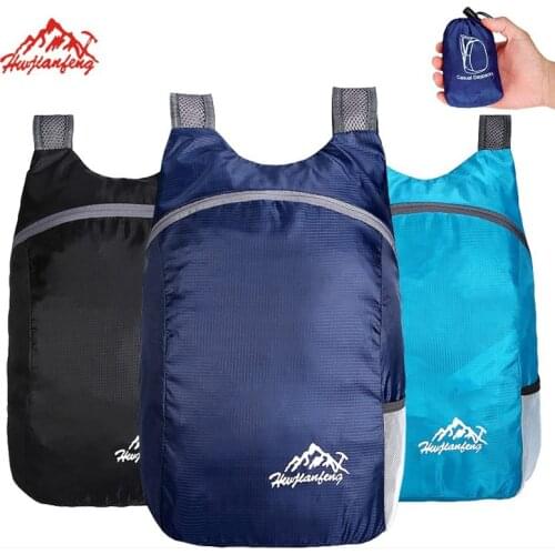 20L Lightweight Foldable Backpack, Outdoor Ultralight Sport Backpack, Camping Cycling Travel Bags, Waterproof Hiking Bag Men