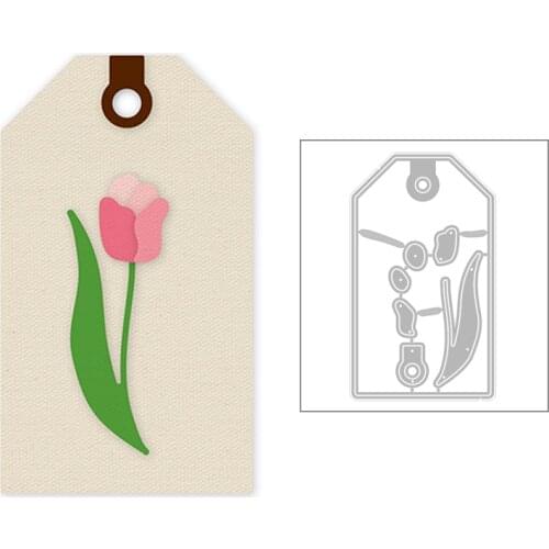 2020 Hot New DIY Plant Flower Leaf Embossing Bookmark Label Metal Cutting Dies Foil and Scrapbooking For Card Making no stamps