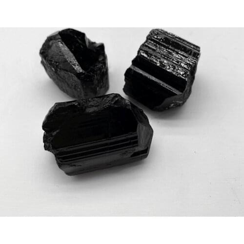 Natural Black Tourmaline Gravel Raw Gemstone Mineral Specimen Irregular Crystal Healing Advanced Collection Eliminate Magnetism