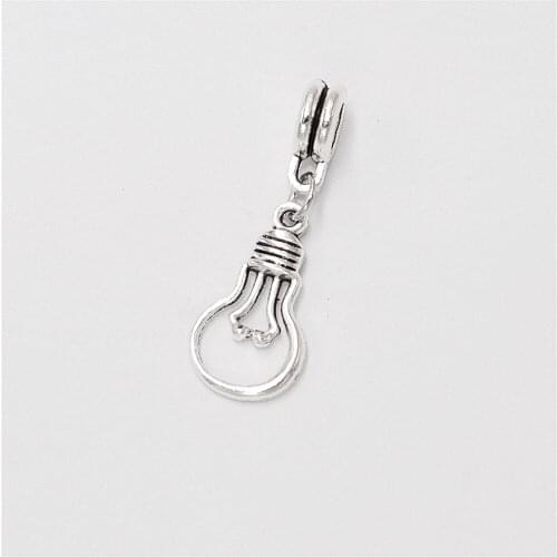 Wholesale Bulk 12pcs Light Bulb Charms Beads Suitable for Womens Bracelet Necklace Pendants Jewelry Making