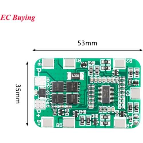 6S 22.2V 25.2V 18650 Lithium Battery Protection Board with Balance 14A Li-ion Lipo PCB BMS Cell Module For Drill Motor