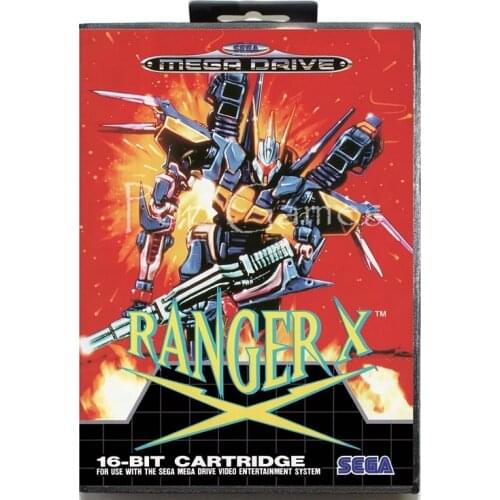Ranger X with Box for 16 bit Sega MD Game Card for Mega Drive for Genesis Video Console