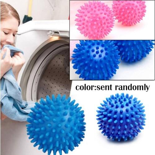 4pcs PVC Washing Machine Magic Reusable Clean Tool Laundry Balls Cleaning Washing Drying Fabric Softener Ball PVC Dryer Balls
