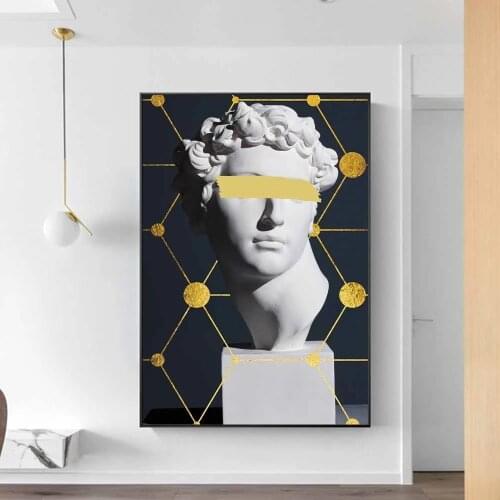 Sculpture of David Canvas Paintings On the Wall Art Posters And Prints Modern Cover Face Canvas Pictures For Living Room Cuadros