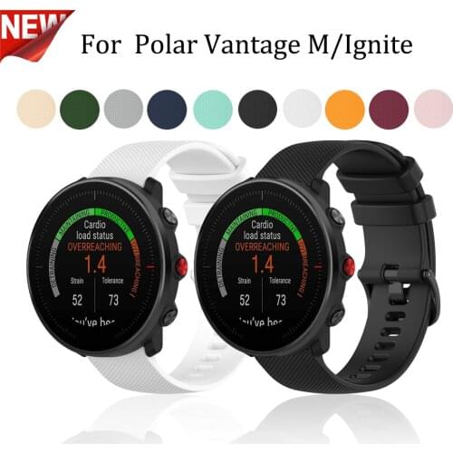 20mm 22mm Wrist Strap Sport Wristband For Polar Vantage M/Grit X Soft Silicone Bracelet Replacement Band For Polar lgnite/unite