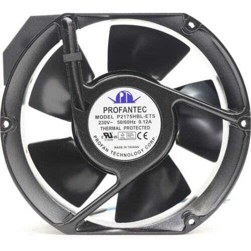 Taiwan P2175HBL-ETS 17251 220V 25W AC Axial Ball Bearing Cooling fan For Heat exchanger and Charging pile