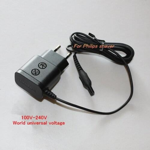Phil**s shaver HQ8505 HQ 6 7 8 9 charger wire PT720 HQ6070 6071 9080 7140 RQ360 100V-240V universal voltage connecting line