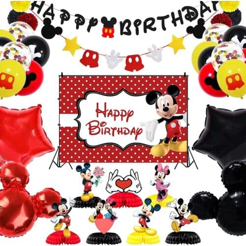 Party supplies Mickey Mouse image party decoration children birthday party balloon pendant baby shouwer supplies childrens birth