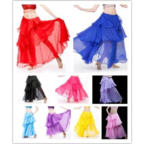 Belly dance Layered skirt indian dance Cake skirt clothes bellydance skirt 1pc skirt 12 color
