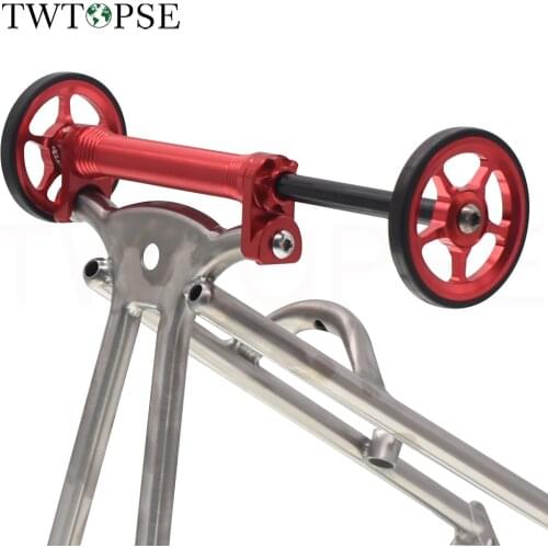 TWTOPSE Titanium Bolts Bicycle Bike Easy Wheel Extension Rod For Brompton Folding Bike Cycling Telescopic Bar Rear Cargo Rack