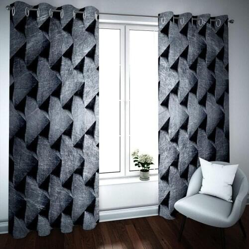 3D Curtain Blackout Photo Curtains For Living Room Bedroom Fashion Luxury Drapes Thick Fabric Ready Made Curtains