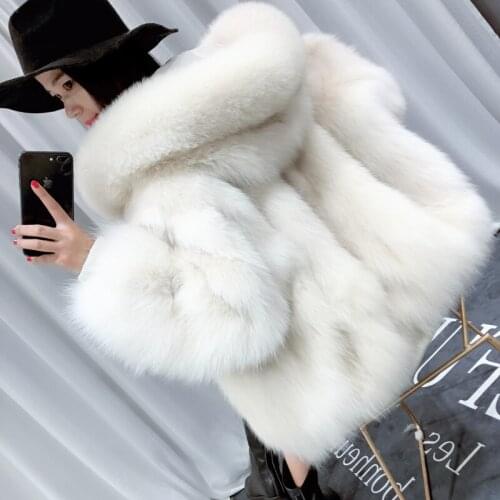 Parka Winter Jacket Women Real Fox Fur Double-side Wear Coat Autumn Long Coats Korean Parkas Chaqueta Mujer MY1088