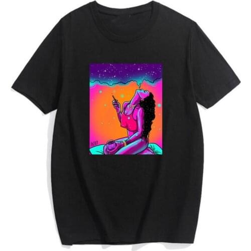 Women Tshirt jersey clothes funny Shirt tee Female Sleeve T Shirt chemise clothing vintage print T-Shirt Harajuku top Punk vegan