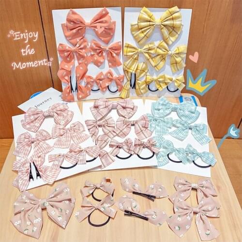 HigoodYoung girl heart bowknot hairpin stereo duck mouth to tire sweet rope clip headdress INS bang ground hairpin suits female