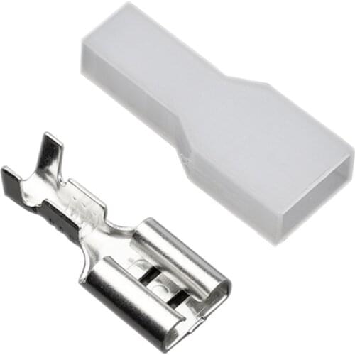 2000 sets 6.3mm Female Crimp Terminal wire faston terminal DJ622-D6.3B Automotive connector 0.2-0.75mm2