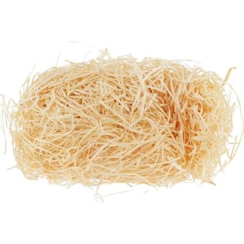225g Wood Wool Wood Chip Filler Stuffing Shredded Wood Excelsior Baskets Bird Nest Bonsai Decoration Shop Flower Pot Ornament