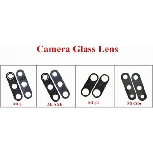 50x New Original Rear Back Camera Glass Lens with Sticker for Xiaomi 9T 9 SE CC9 Mi CC9 9T 9 SE