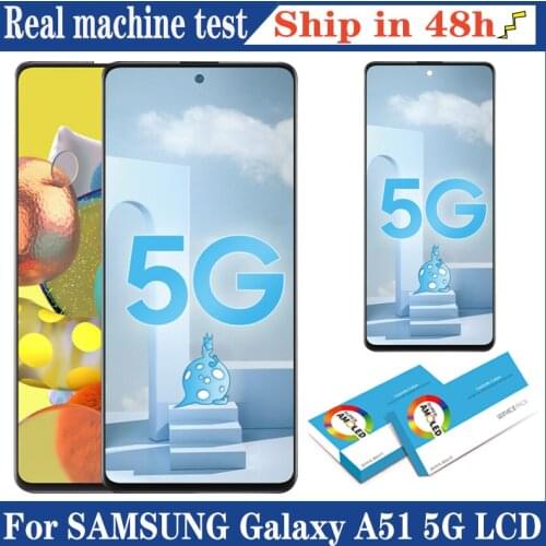 6.5''100% Original Super AMOLED Display for Samsung A51 5G A516 A516B A516F Full LCD Touch Screen Digitizer Repair Parts
