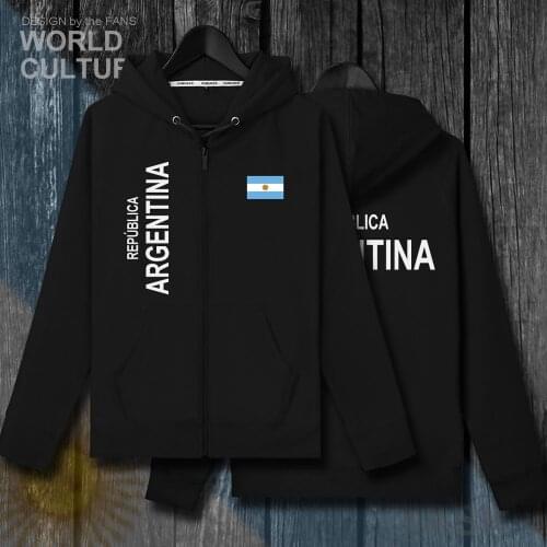 Argentina Argentine AR mens sweatshirt hoodies winter zipper cardigan jerseys coats men jackets and nation clothes tracksuit new