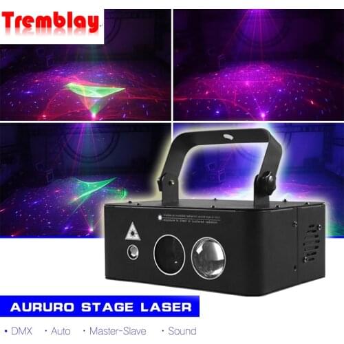 Aurota Starry Sky Laser Stage Effect Lighting for DJ Disco Party Bar Event Wedding LED Water Wave DMX Lamp Led Bar Dmx
