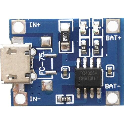 For MICRO USB version 1A for lithium battery charging and protection integrated board TP4056 over-current protection FC-75