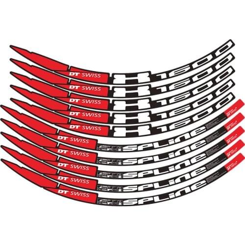 Mountain bike stickers DT x1600 26 inch wheels decals MTB bicycle dt rim stickers for two wheels use