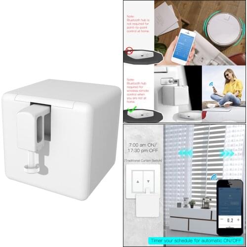 Smart Switch Button Pusher - No Wiring, Wireless App or Timer Control, Compatible with Google Home