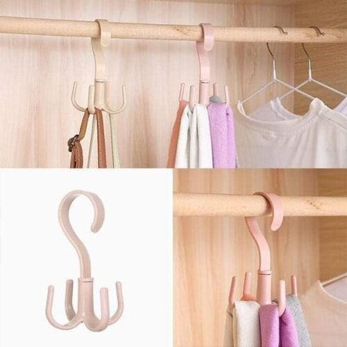 Multi-Function Four Claws Hooks Dry Wet Dual Use Towel 360 Degrees Rotate Hanger Home Clothes Shoes Sundries Organizers Dropship