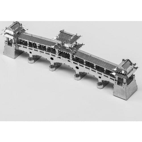 MMZ MODEL 3D Metal Puzzle Gallery Bridge Assembly Metal Model kit DIY 3D Laser Cut Model puzzle Toys Gift for Adult