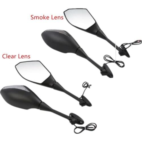 Motorcycle Rearview Mirrors LED Turn Signal For Honda CBR600RR CBR1000RR CBR250R CBR125R CBR500R