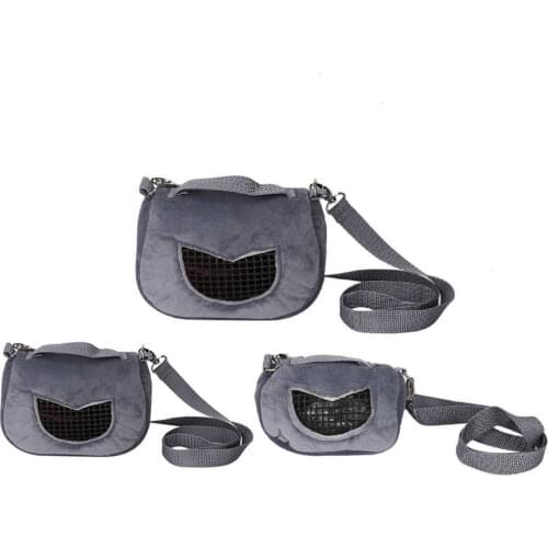 Pet Carry Travel Cage Carrier Flannel Bag Hamster Rat Foldable Portable Handbag Small Animals Warm Sleeping Travel Bag