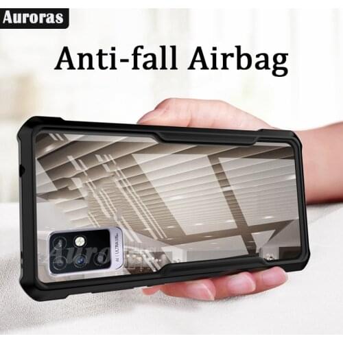 Auroras For Infinix Note10 Case Official Shockproof Airbag Clear with Soft Frame Cover For Infinix Note 10 Case