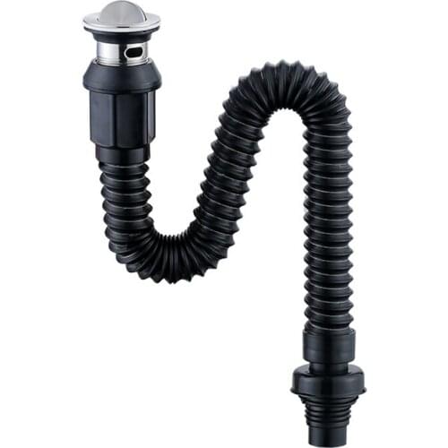 1PC Basin Integrated Stainless Steel Quick-connect Drain Basin Wash Basin Flap Drain