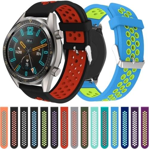 Breathable Silicone Sports Band For HUAWEI WATCH GT 22MM Strap Band Bracelet Belt Sport Replacement Watch Band For Gear S3 belt