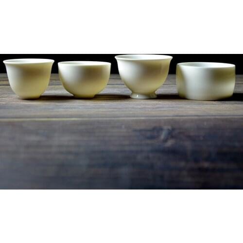 Hand Made Tea Master Cup White Porcelain Tea Cup Ceramic Drinkware Teacup Tea Bowl Teaware