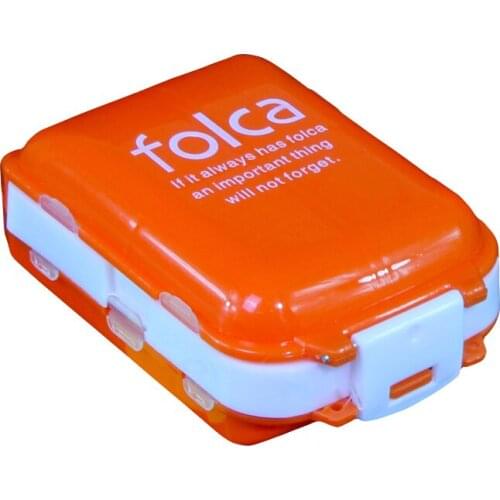 Folding Medicine Vitamin Drug Pills Box Makeup Storage Case Container Box Supplies Personal Health Care 65X100X35mm TK-ing