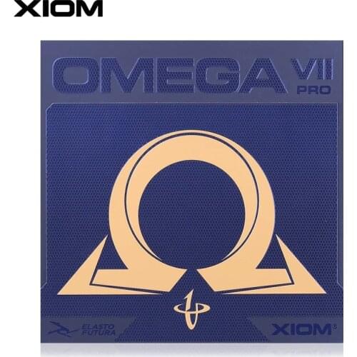 XIOM OMEGA VII PRO Table Tennis Rubber With Carbon Sponge IMPROVED SPIN DYNAMICS For PLASTIC BALL Ping Pong Sheet