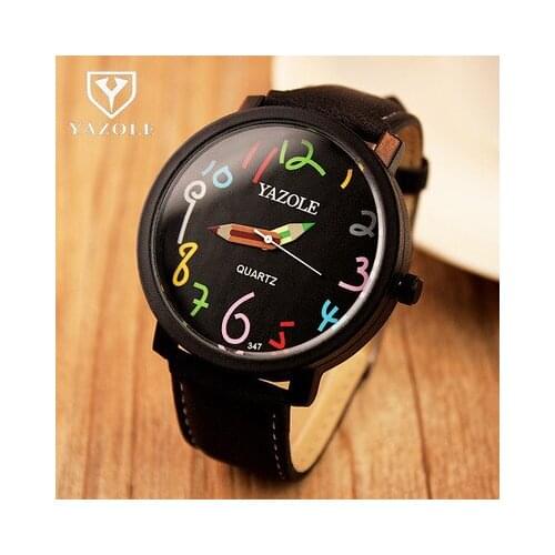 Watch Women Watch Brand YAZOLE Female Fashion Black Watch Wristwatches Ladies Watch Clock Reloj Mujer Relogio Feminino Saat