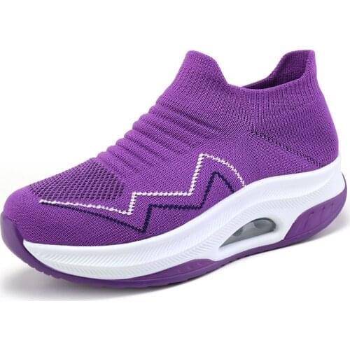 Women Lightweight Sneakers 2020 Shoes Outdoor Sports Shoes Fashion Air Cushion Breathable Mesh Comfort Platform Sneaker
