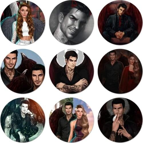 58mm Romance Club Icons Pins Badge Decoration Brooches Metal Badges For Clothes Backpack Decoration