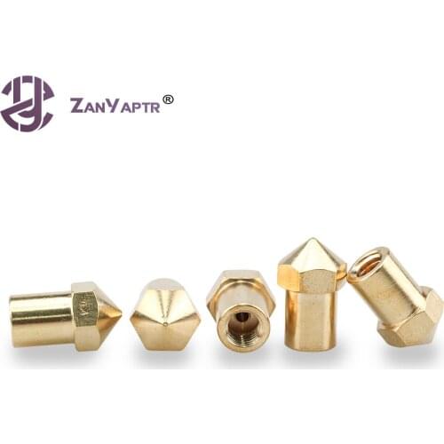 1Pc E3D V6 & V5 Creatbot Brass Nozzle J-Head Extruder 0.4mm for 1.75mm 3D Printer