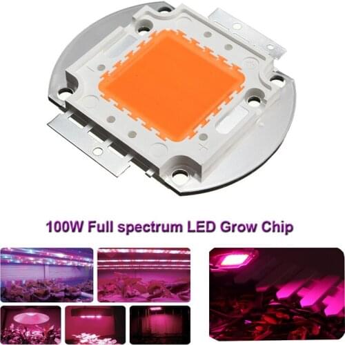 100W Full Spectrum LED COB Chip Grow Light Plant Growing Lamp Bulb 380-840NM 1pcs