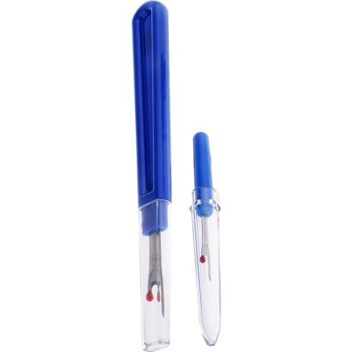 2pcs 6/13cm Blue Seam Ripper Stitch Unpicker Sewing Thread Cutter Plastic Handle