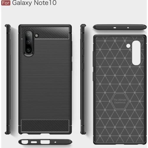 2019 Luxury MobilePhone Case for Samsung Galaxy Note10 Carbon Fiber cases for Galaxy Note10 Pro A10E Cover DHL Free 100pcs