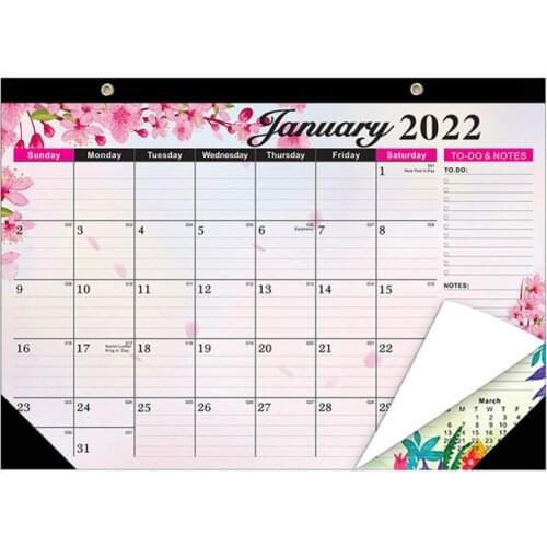 2022 Desk Calendar Hand-Painted DIY Daily Schedule Monthly WorkNote Schedule Wall Calendar Agenda Planner Calendar