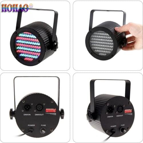 MiNi Led Par64 86pcs Plastic Par Lights RGB Colors Changeable With 0 to100% Dimmer Dmx512 and Wireless Remote Party Light