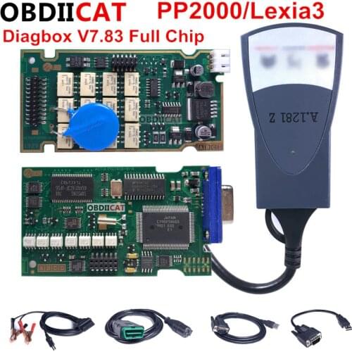 A++ Quality Full chip PP2000 Lexia3 FW 921815C Gold Edge NEC Relay Diagbox 7.83 Lexia 3 PP2000 OBD2 Diagnostic-Tool Auto Scanner