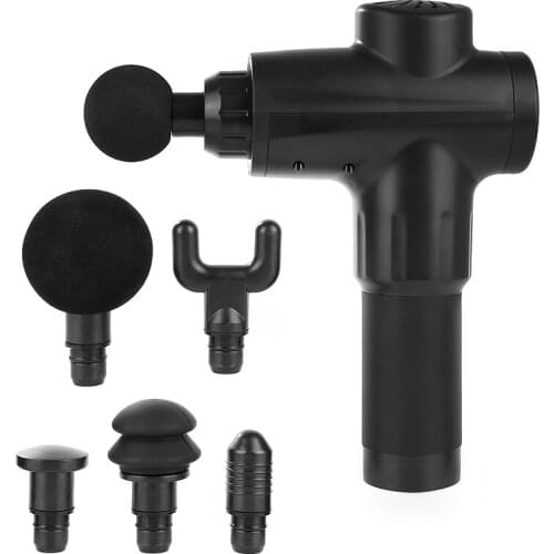 Beauty Health Care Massage Gun Relieve Meridian Pain And Muscle Relaxation Fascia Gun Massager 4 Massage Heads Electric Massager