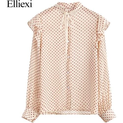 Блузки с бантом ELLIEXI China At AliExpress